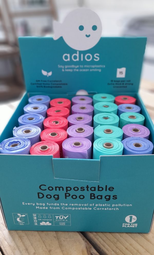 Adios Compostible Poo Bags Single Rolls