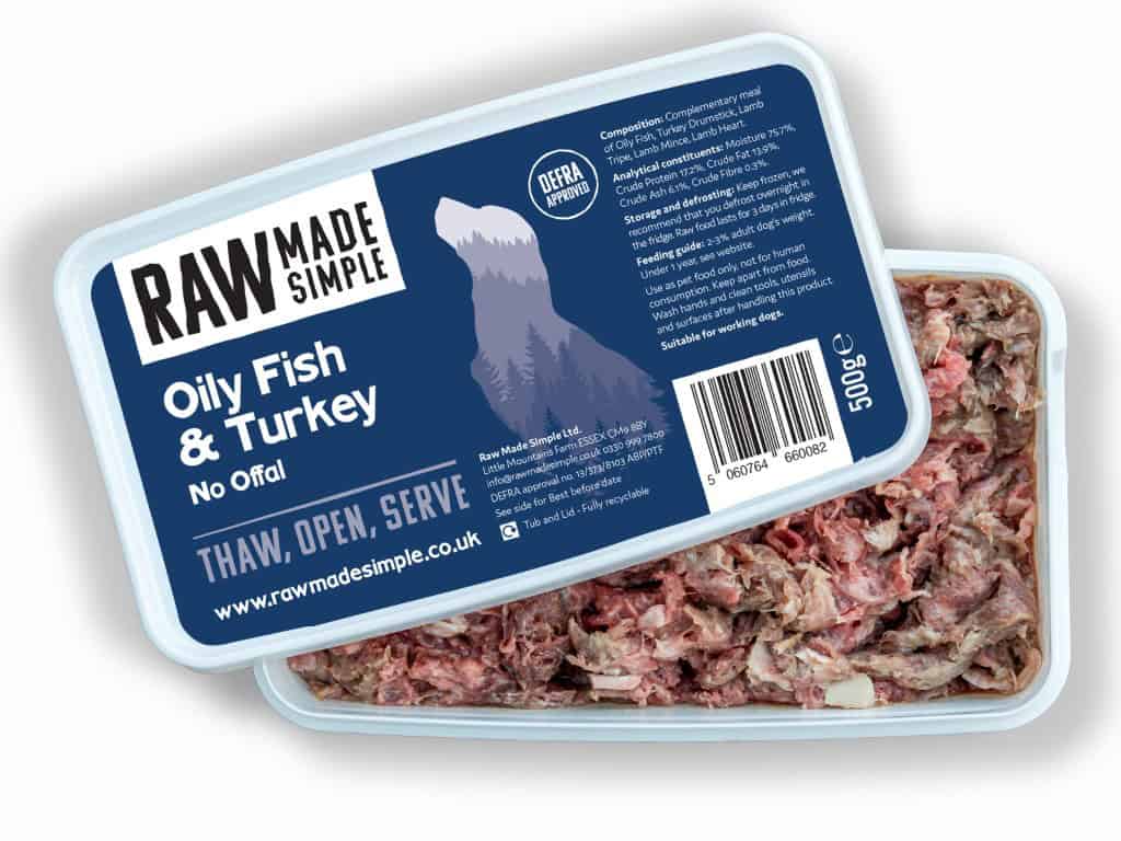 Raw Made Simple-Oily Fish & Turkey 500g