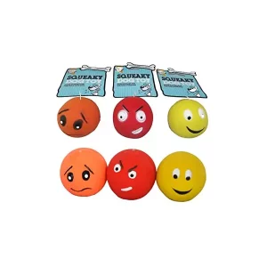 Good Boy Latex Face Balls Dog Toy