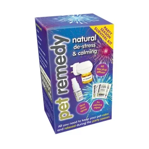 Pet Remedy Natural de Stress & Calming Party Season Survival Kit