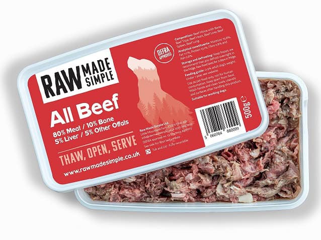 Raw Made Simple- All Beef With Bone 500g