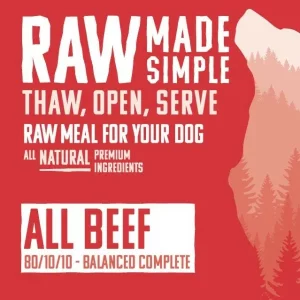 Raw Made Simple- All Beef With Bone 500g