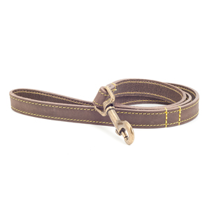 Ancol Timberwolf Leather Dog Lead Sable
