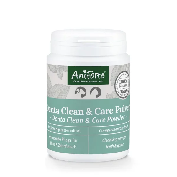 Aniforte Denta Clean & Care Powder for Dogs and Cats - Cleans Teeth and Gums Naturally