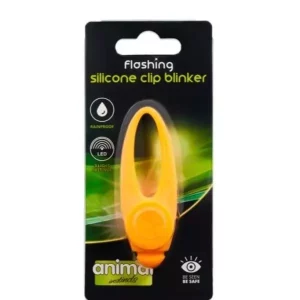 Animal Instincts Orange Flashing Safety Clip Silicone Blinker
