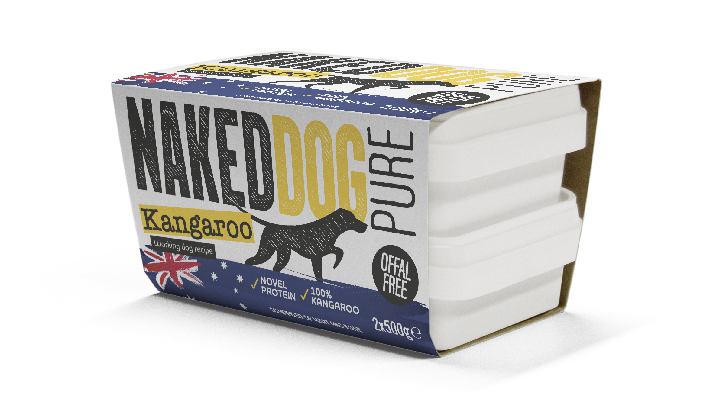 Naked Dog Kangaroo Pure 2 x 500g