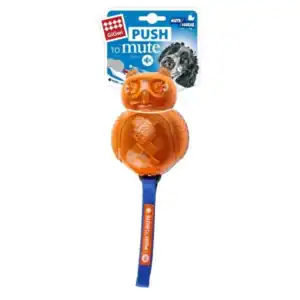 GiGwi Push to Mute Transparent Owl Orange for Dogs