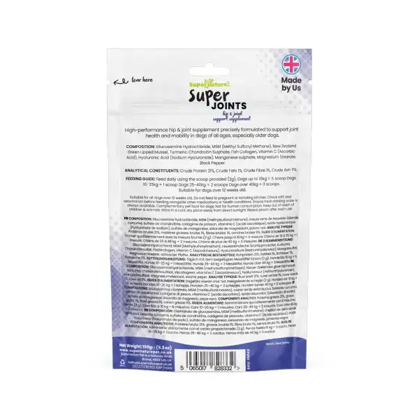 Supernature Super Joints Hip & Joint Support Supplement for Dogs 150g - Image 2