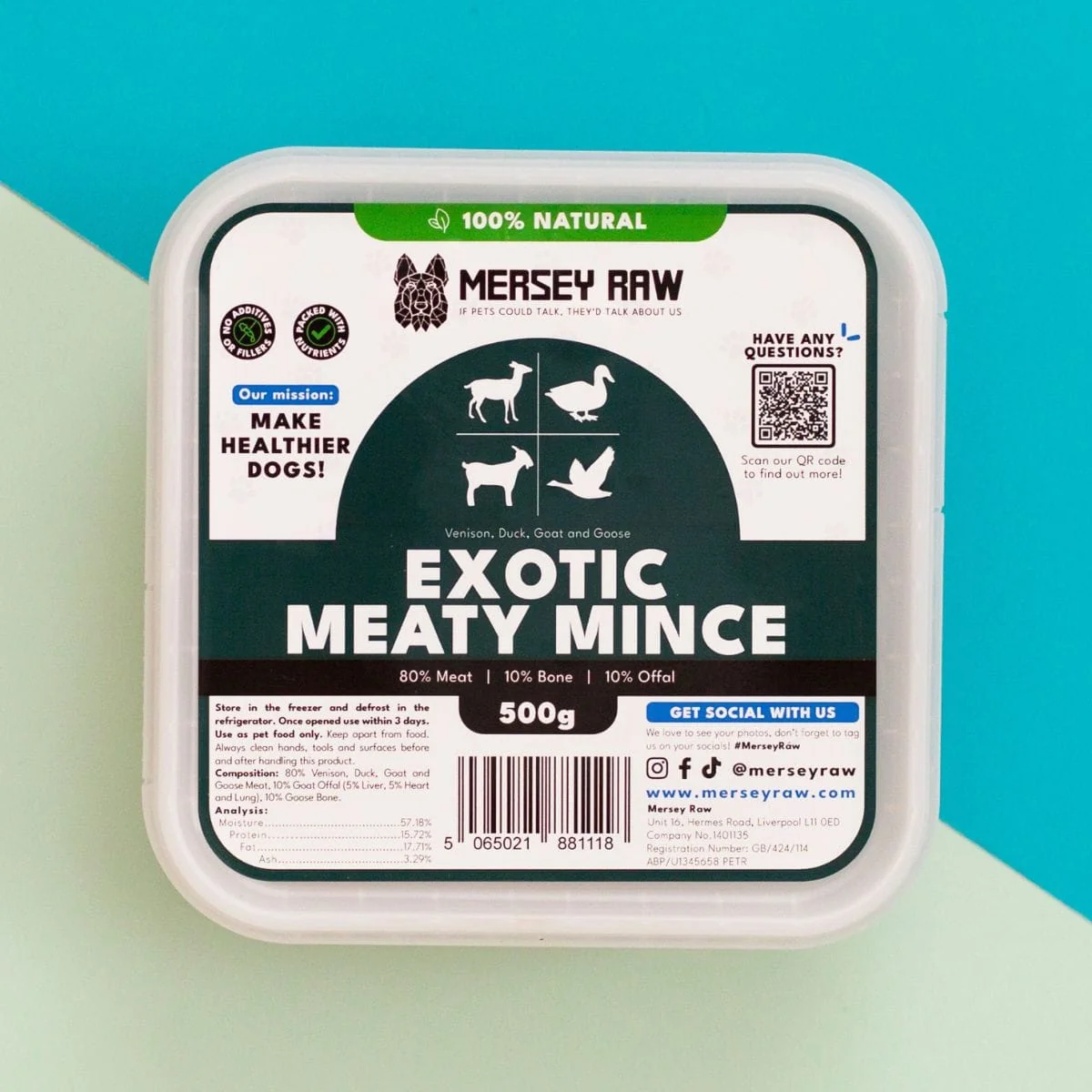 Mersey Raw Exotic 500g